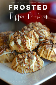 Six Sisters Stuff Frosted Toffee Cookies