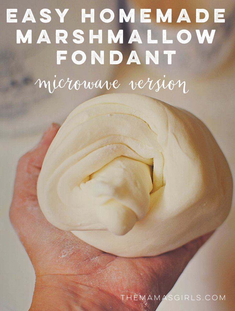 Easy Homemade Marshmallow Fondant – Microwave Version - TheMamasGirls