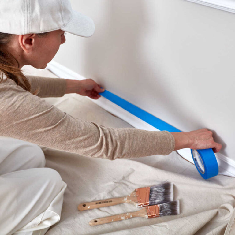 How to Paint Clean Lines without Paint Bleeding Under the Masking Tape