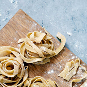 homemade noodle bundles