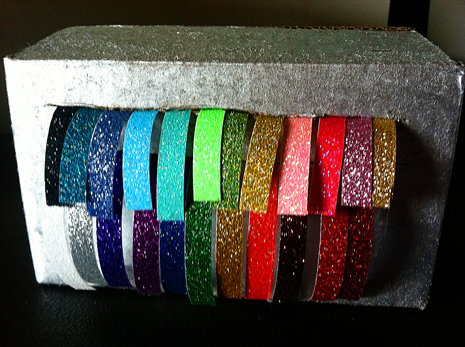 Simple DIY Glitter Tape Dispenser for Multiple Rolls TheMamasGirls