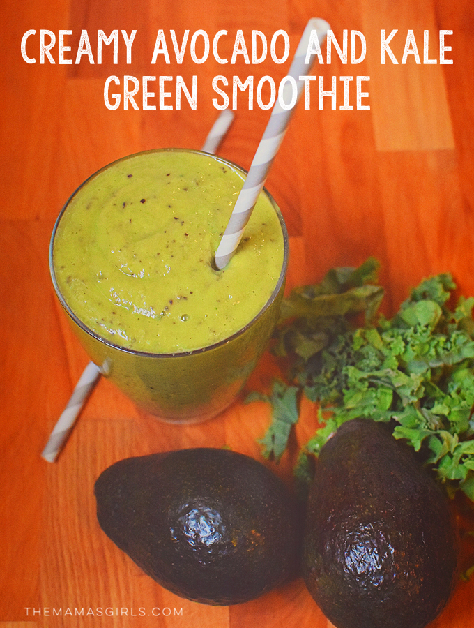 Creamy Avocado and Kale Green Smoothie TheMamasGirls