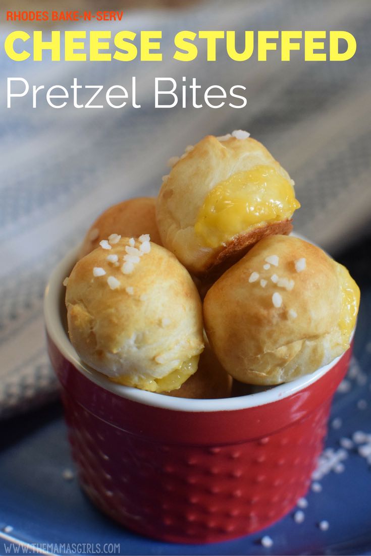 Cheese Stuffed Soft Pretzel Bites